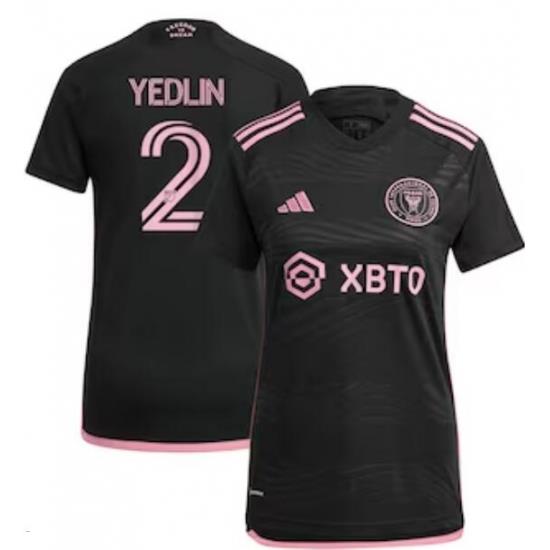 Women's Inter Miami CF DeAndre Yedlin adidas Black 2023 La Noche Replica Player Jersey