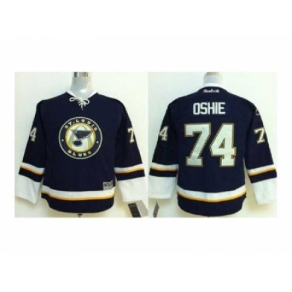 Youth NHL Jerseys St. Louis Blues #74 Oshie black