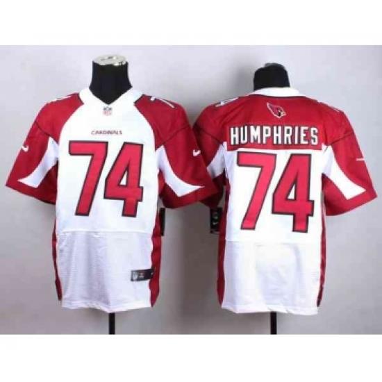 nike nfl jerseys arizona cardinals 74 humphries white[Elite]