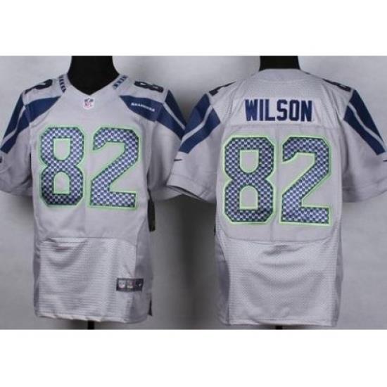 Nike Seattle SeahaWks 82 Luke Willson Grey Elite NFL Jersey