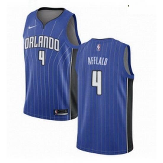 Mens Nike Orlando Magic 4 Arron Afflalo Swingman Royal Blue Road NBA Jersey Icon Edition