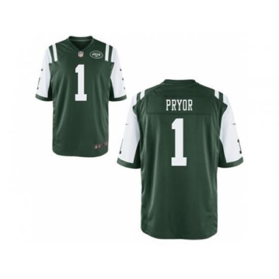 Nike New York Jets 1 Calvin Pryor Green Elite NFL Jersey