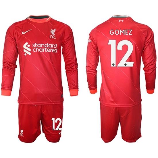 Men Liverpool Long Sleeve Soccer Jerseys 540