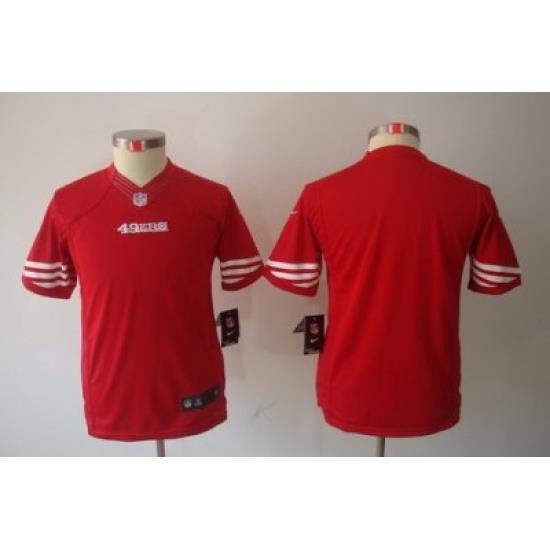 Youth Nike San Francisco 49ers Blank Red Limited Jerseys
