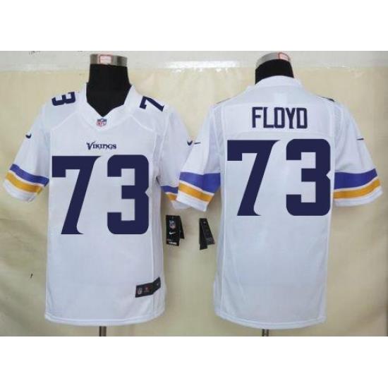 Nike Vikings #73 Sharrif Floyd White Mens Stitched NFL Limited Jersey