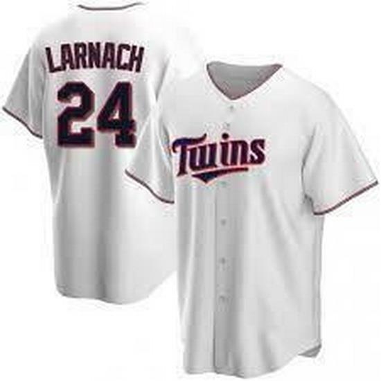 Minnesota TWins 24 Trevor Larnach White Jersey