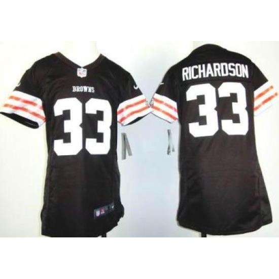 Youth Nike Cleveland Browns 33# Trent Richardson Brown Nike NFL Jerseys