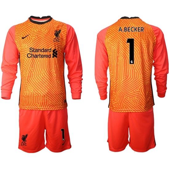 Men Liverpool Long Sleeve Soccer Jerseys 530