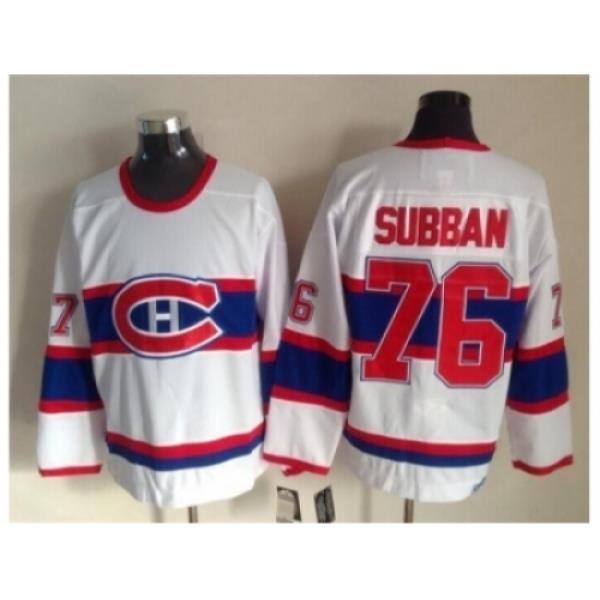 NHL montreal canadiens #76 PK Subban white jerseys[2015 winter classic]