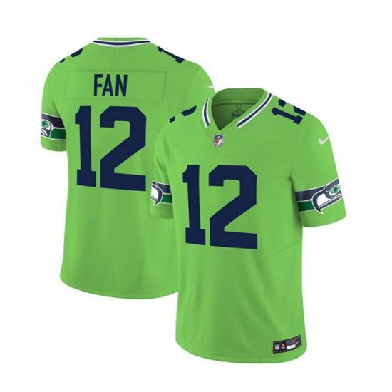 Men Seattle Seahawks 12 Fan 2023 F U S E  Green Limited Stitched Football Jersey