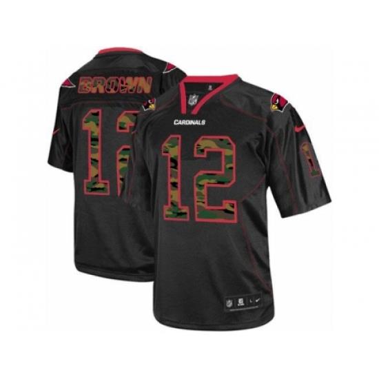 Nike Arizona Cardinals 12 John Brown Black Elite Camo Fashion NFL Jersey