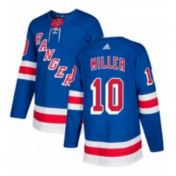 Youth Adidas New York Rangers 10 JT Miller Authentic Royal Blue Home NHL Jersey