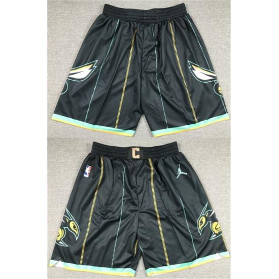 Men Charlotte Hornets 2022 23 Black City Edition Shorts
