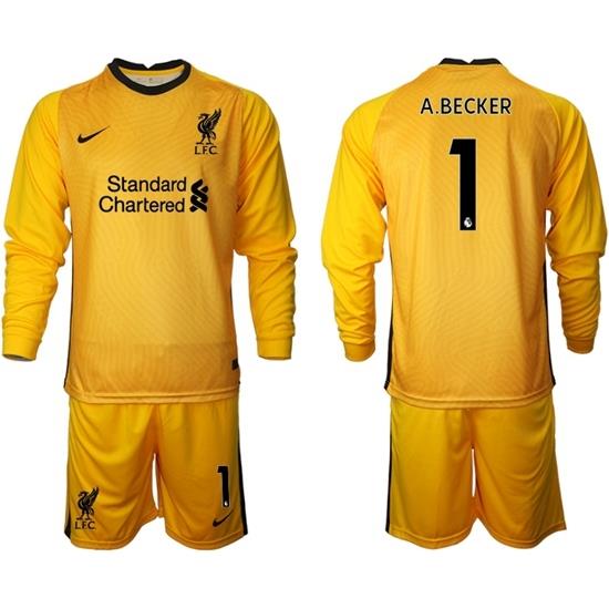 Men Liverpool Long Sleeve Soccer Jerseys 527