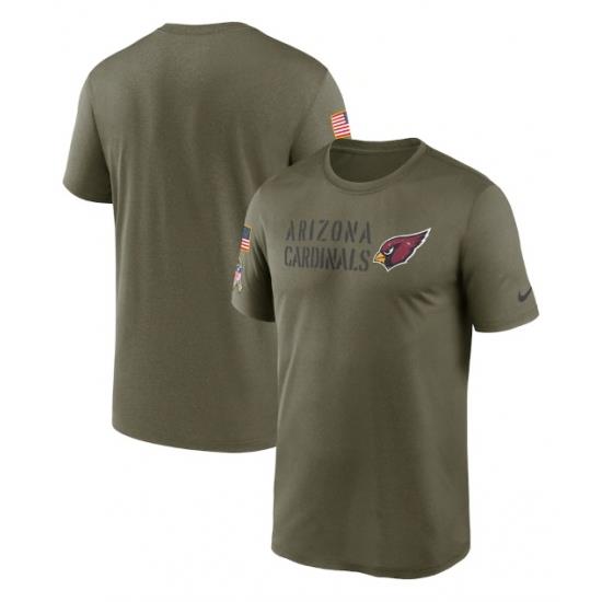 Men Arizona Cardinals Olive 2022 Salute To Service Legend Team T Shirt