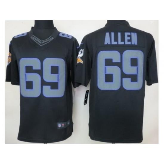 Nike Minnesota Vikings 69 Jared Allen Black Limited Impact NFL Jersey