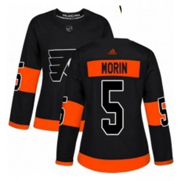 Womens Adidas Philadelphia Flyers 5 Samuel Morin Premier Black Alternate NHL Jersey