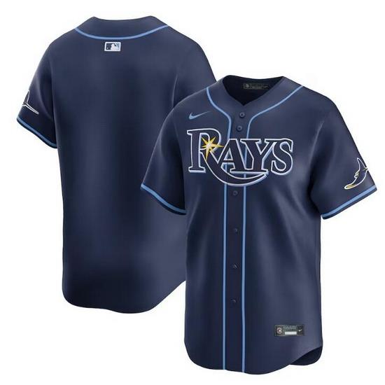 Men Tampa Bay Rays Blank Navy AWay Limited Stitched Baseball Jersey