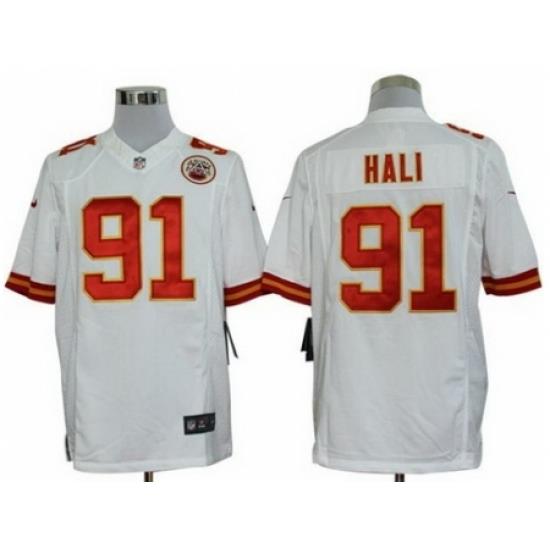 Nike Kansas City Chiefs 91 Tamba Hali White LIMITED NFL Jersey