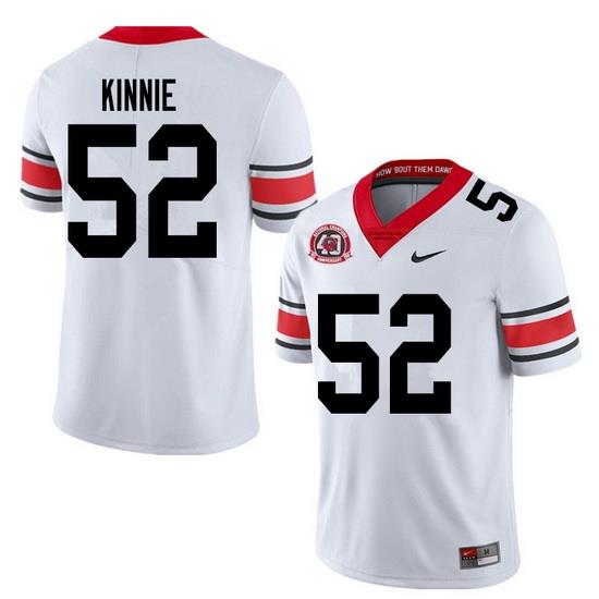 2020 Men #52 Cameron Kinnie Georgia Bulldogs 1980 National Champions 40th Anniversary College Footba