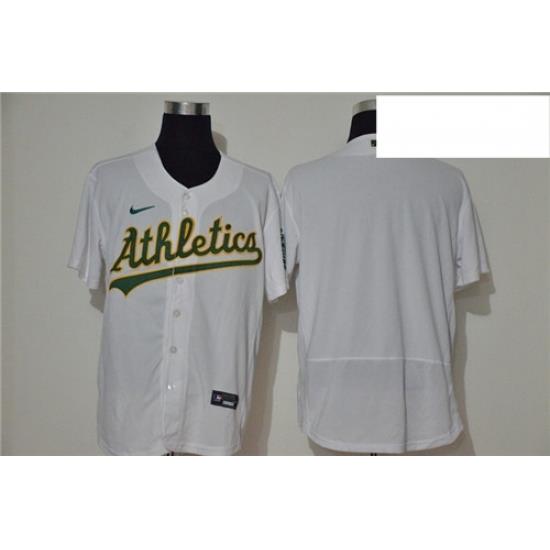 Athletics Blank White Nike 2020 Flexbase Jersey