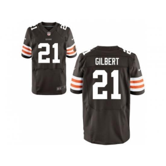 Nike Cleveland Browns 17 Justin Gilbert Brown Elite NFL Jersey