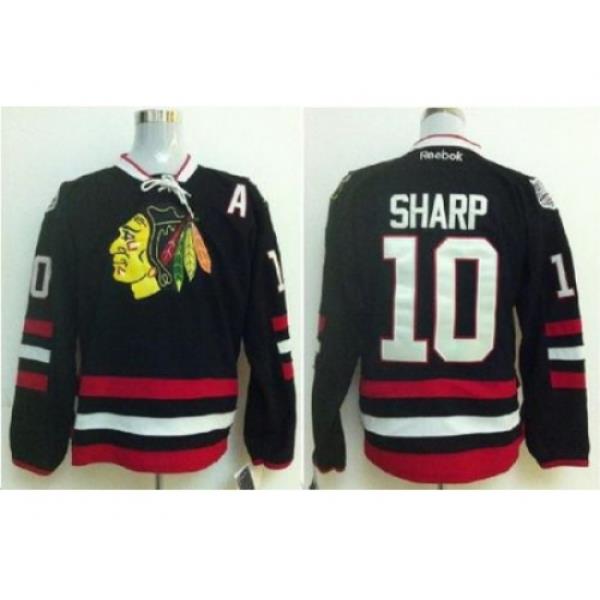 Chicago Blackhawks 10 Patrick Sharp Black 2014 Stadium Series Jerseys