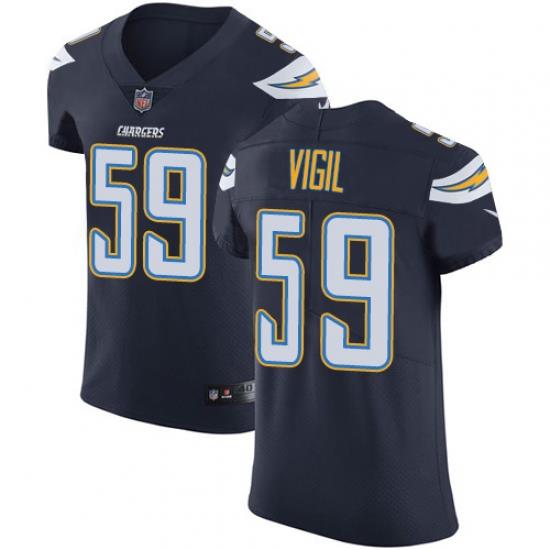 Nike Los Angeles Chargers 59 Nick Vigil Navy Blue Team Color Men Stitched NFL Vapor Untouchable Elite Jersey