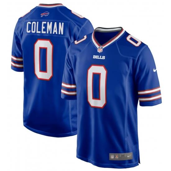 Men Keon Coleman Buffalo Bills Nike Blue Vapor Limited F U S E Jersey Royal