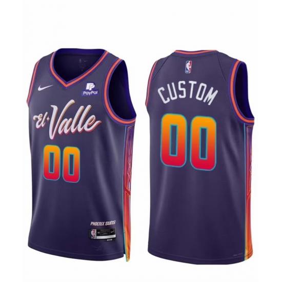 Men Women youth Phoenix Suns Active Player Custom Purple 2023 24 City Edition Stitched Basketball Jersey