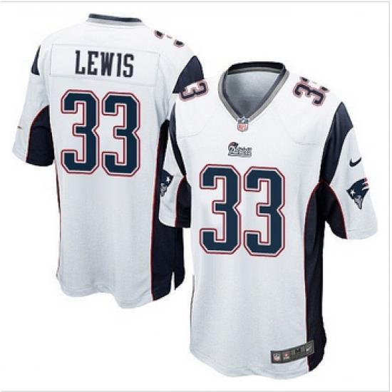 Youth New Patriots #33 Dion Lewis White Stitched NFL Elite Jersey