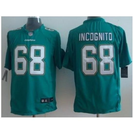 Nike Miami Dolphins 68 Richie Incognito Green Elite NFL Jersey