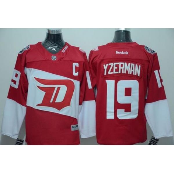 Red Wings #19 Steve Yzerman Red 2016 Stadium Series Stitched NHL Jersey