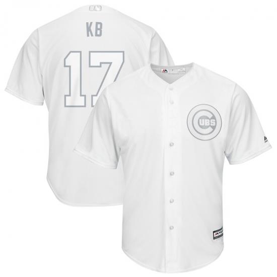 Cubs 17 Kris Bryant KB White 2019 Players Weekend Player Jersey