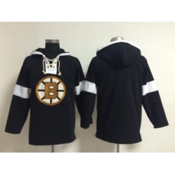 NHL Boston Bruins blank black jerseys[pullover hooded sweatshirt]