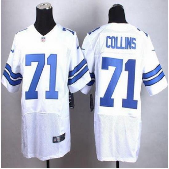 New Dallas Cowboys #71 La'el Collins White Men Stitched NFL Elite Jersey