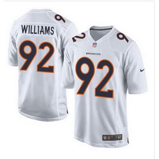 Nike Broncos #92 Sylvester Williams White Mens Stitched NFL Game Event Jersey