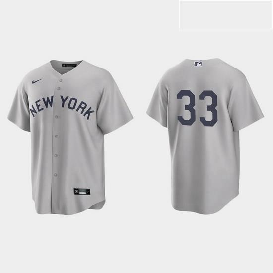 Men NeW York Yankees 33 Tim Locastro Men Nike Gray 2021 Field of Dreams Game MLB Jersey