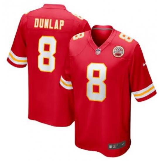 Men Nike Carlos Dunlap Red Kansas City Chiefs #8
