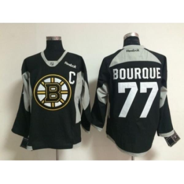 NHL Boston Bruins #77 Ray Bourque black jerseys