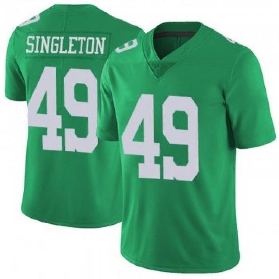 Men Philadelphia Eagles 49 Alex Singleton Green Limited Vapor Untouchable Nike Jersey