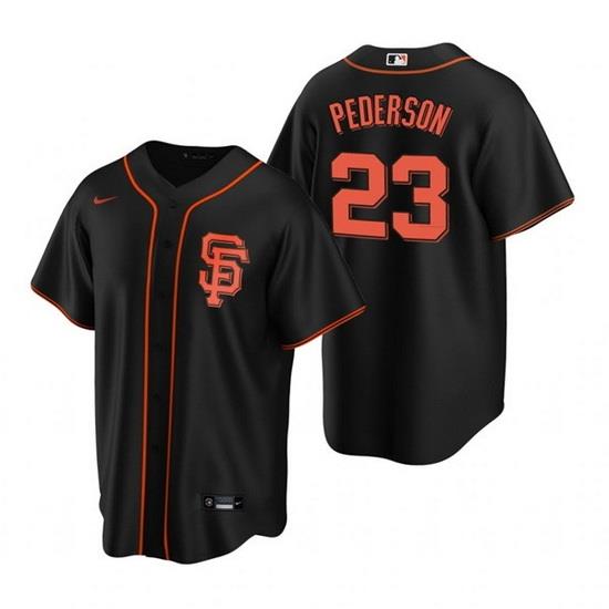 Men San Francisco NeW York Giants 23 Joc Pederson Black Cool Base Stitched Jerse