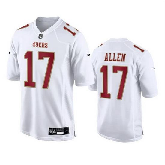Men San Francisco 49ers 17 Brandon Allen White Fashion Vapor Untouchable Limited Stitched Football Jersey