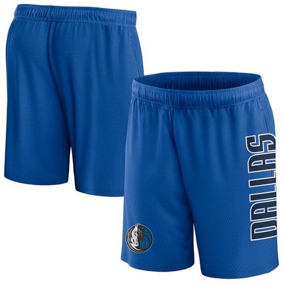 Men Dallas Mavericks Blue Post Up Mesh Shorts