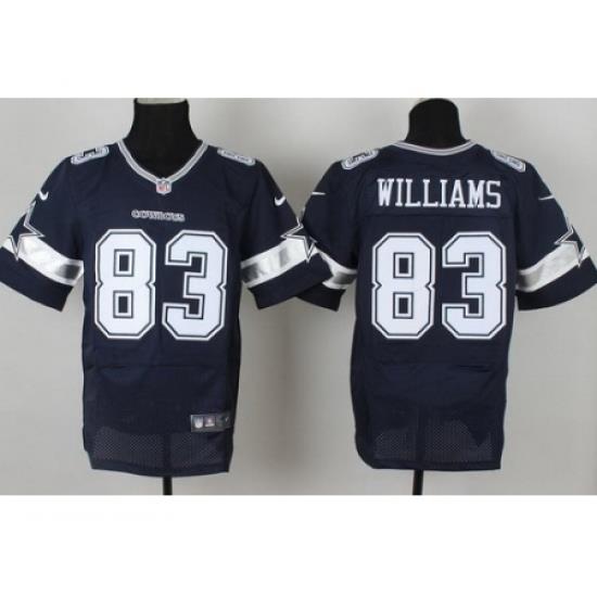 Nike Dallas Cowboys 83 Terrance Williams Blue Elite NFL Jersey