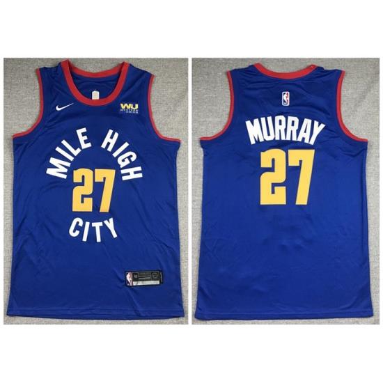 Nuggets 27 Jamal Murray Blue City Edition Nike Swingman Jersey