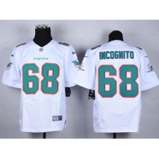 Nike Miami Dolphins 68 Richie Incognito white Elite NFL Jersey