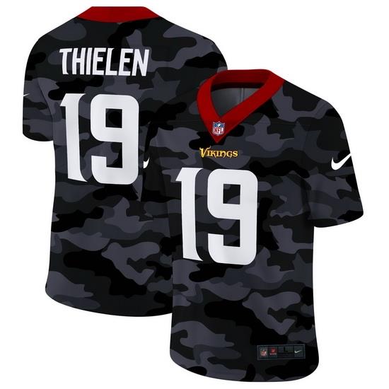 Minnesota Vikings 19 Adam Thielen Men Nike 2020 Black CAMO Vapor Untouchable Limited Stitched NFL Jersey