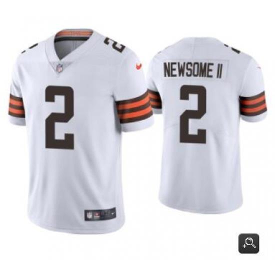 Men Cleveland Browns #2 Greg Newsome II White 2021 Vapor Untouchable Limited Stitched NFL Jersey