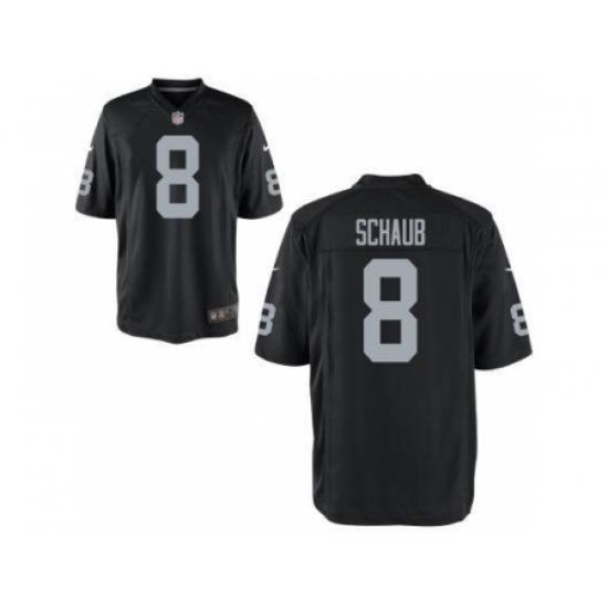 Nike Oakland Raiders 8 Matt Schaub Black Game NFL Jersey
